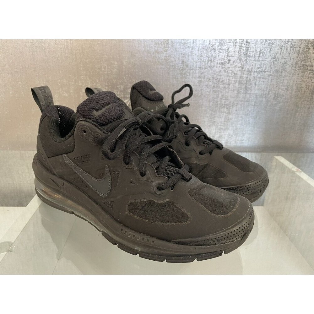 Nike Men's Triple Black Air Max Genome Anthracite Size: 6 (CW1648-001) (A520)